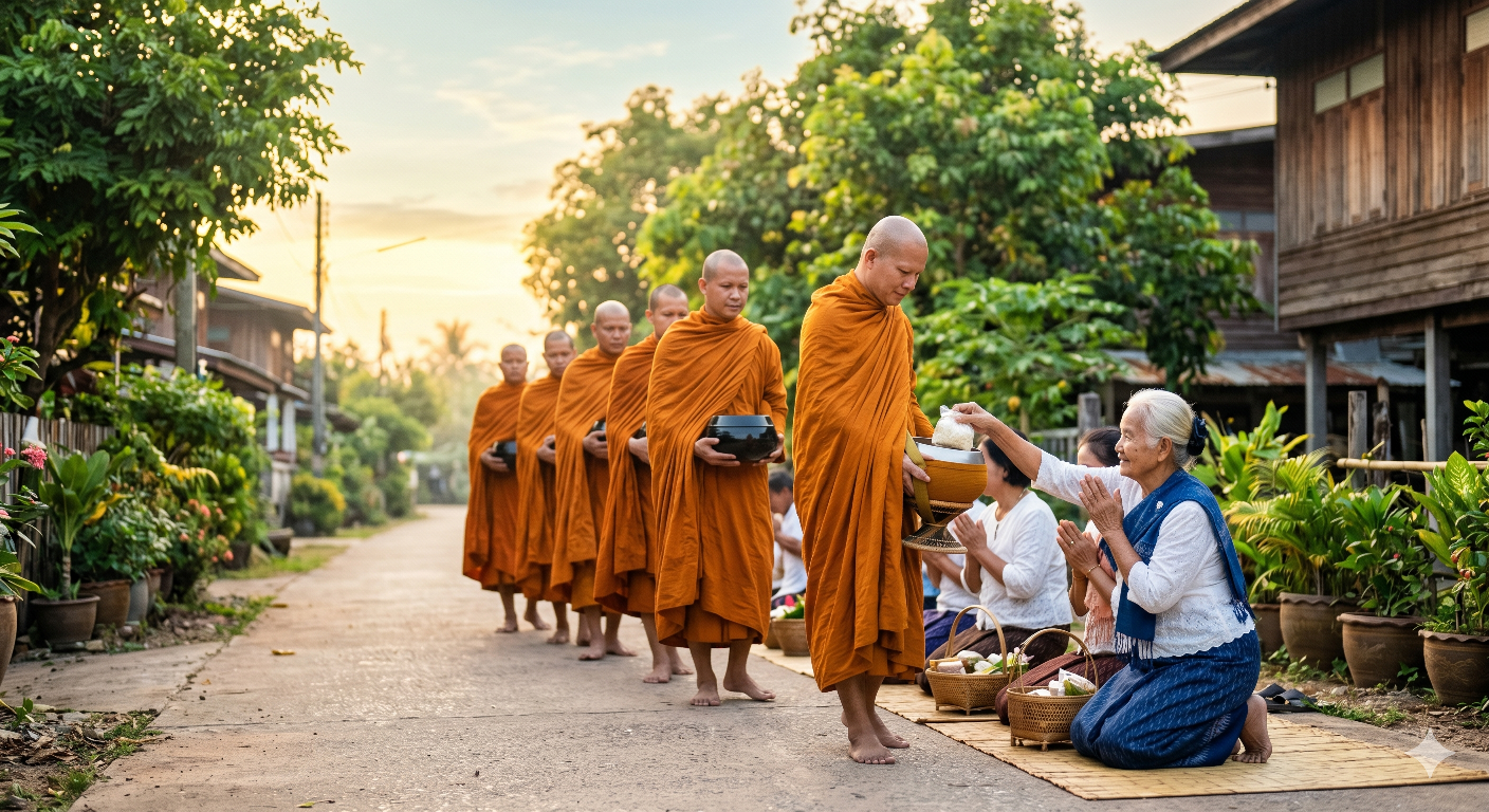 อานิสงส์การถวายข้าวบิณฑบาต