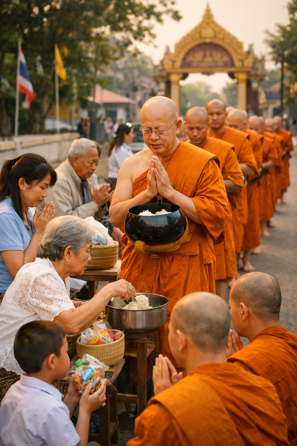 อานิสงส์การถวายข้าวบิณฑบาต